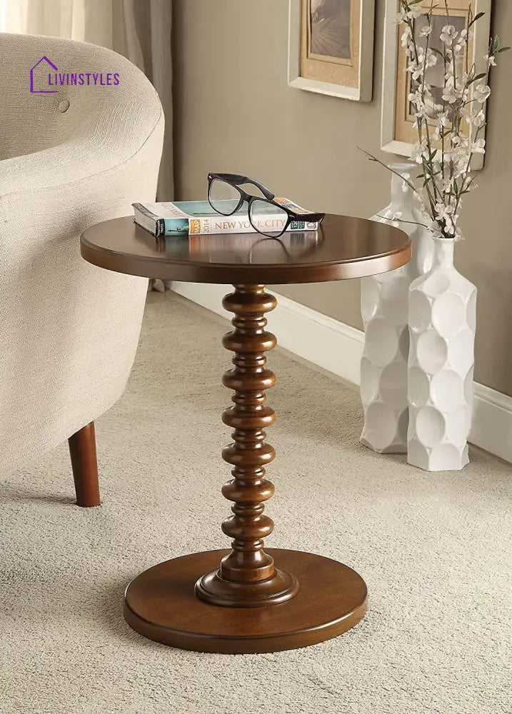 Wooden Side Table for Living Room Coffee End Table - Ouch Cart 