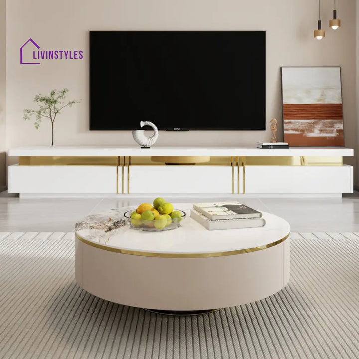 Charvi Metal Coffee Table For Living Room