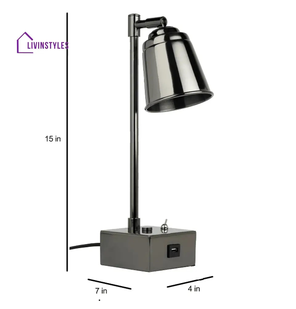 Cherosi Usb Black Nickle Lamp