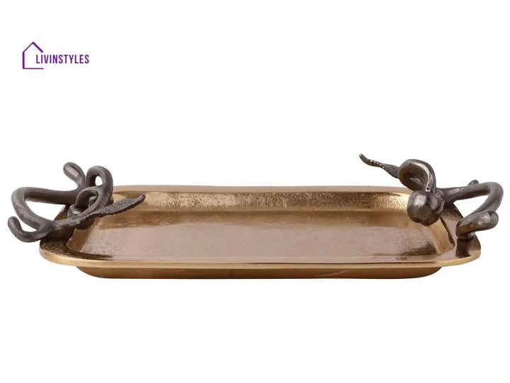 Cherry Vine Gold Décorative Platter