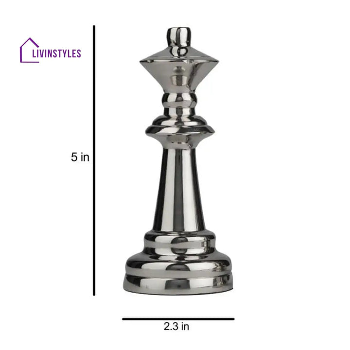 Chess King Queen Nickel Large