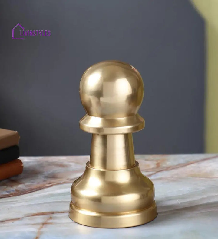 Chess Pawn Gold Showpiece