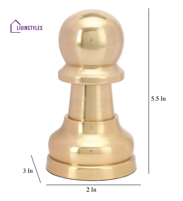 Chess Pawn Gold Showpiece