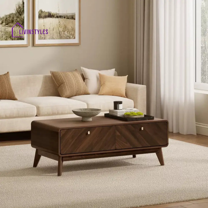 Chhavi Solid Wood Coffee Table for Living Room