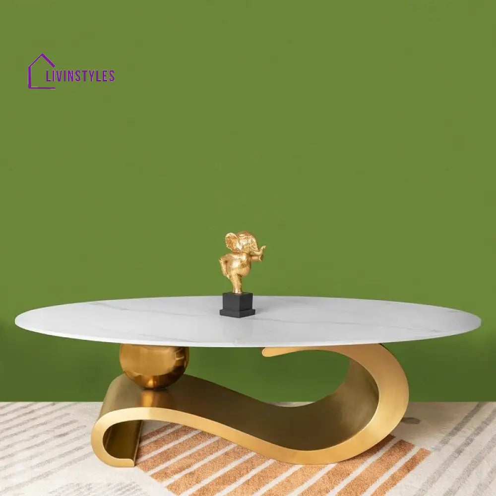 Chitra Stainless Steel Pvd Coated Coffee Table For Living Room