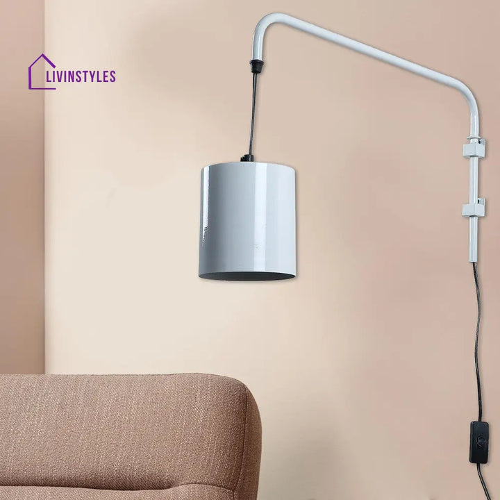 Cicero White Metal Wall Light By Ss Lightings Lamp