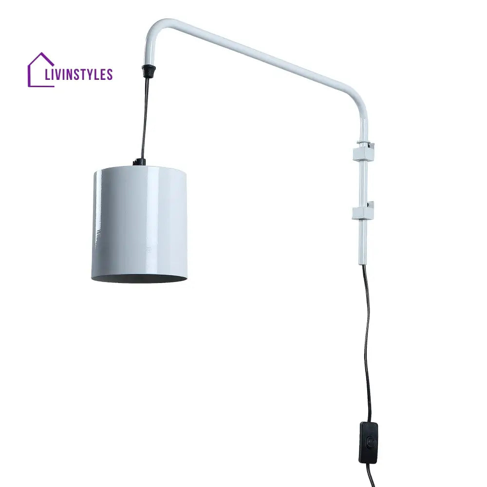 Cicero White Metal Wall Light By Ss Lightings Lamp