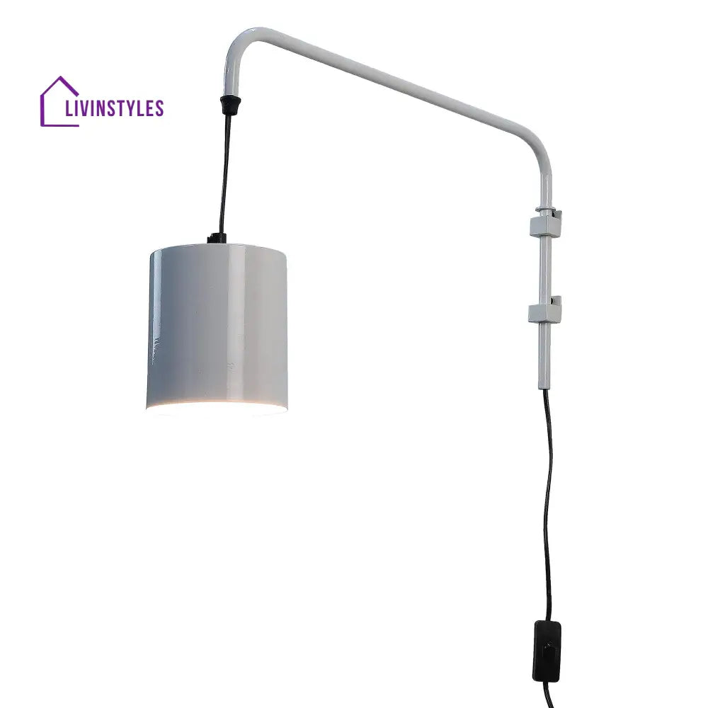 Cicero White Metal Wall Light By Ss Lightings Lamp