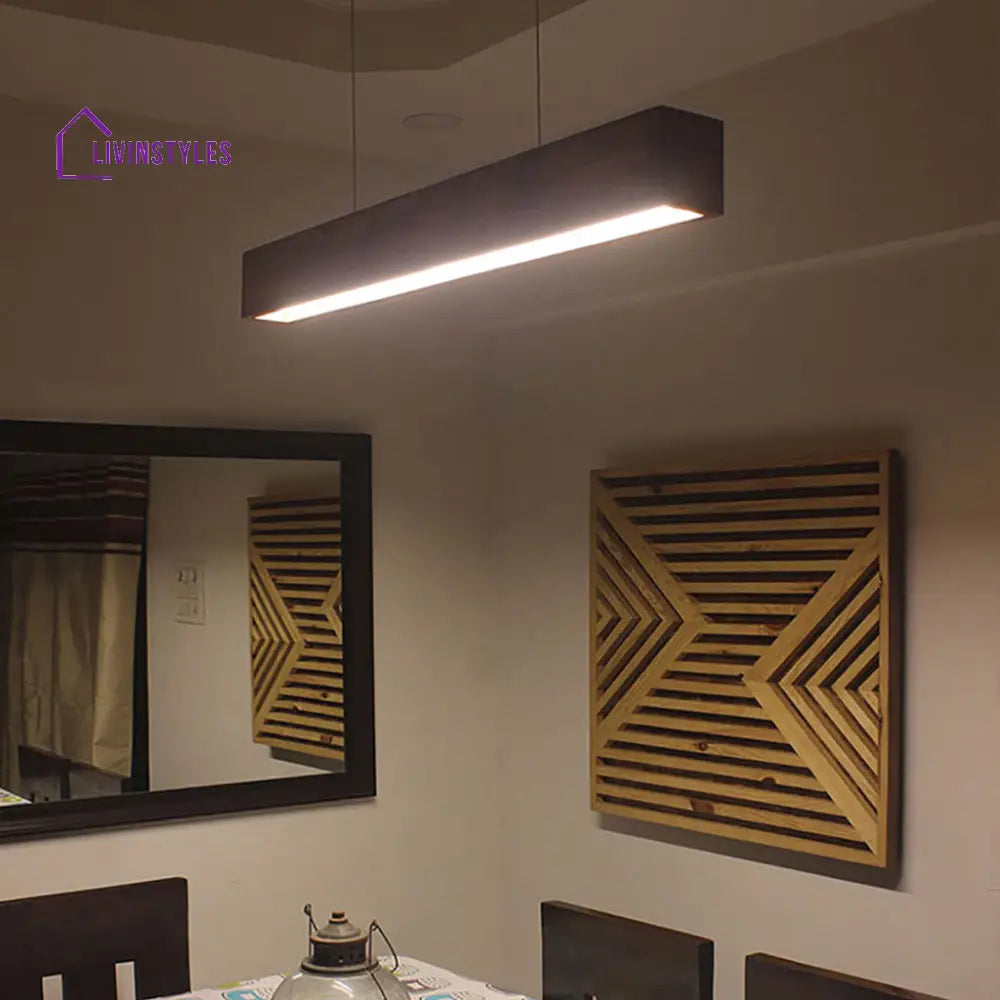 Clara 36 Brown Wooden Led Hanging Lamp Lamps