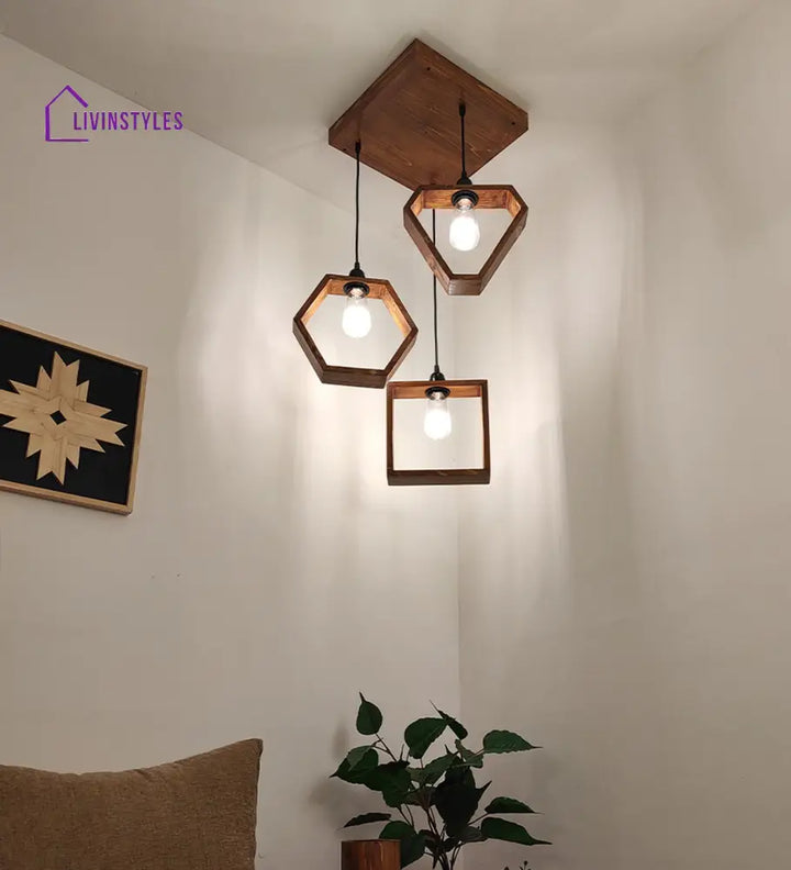 Clark Brown Cluster Hanging Lamp Lamps