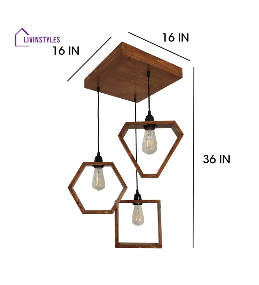 Clark Brown Cluster Hanging Lamp Lamps