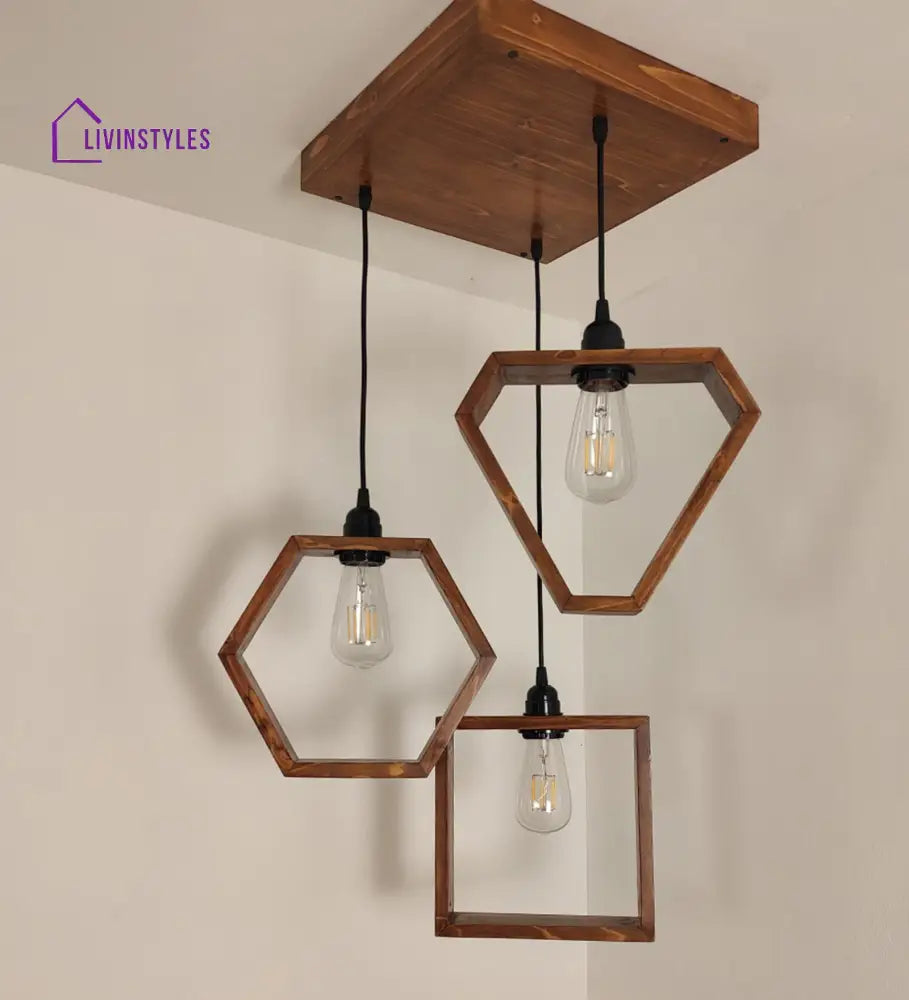 Clark Brown Cluster Hanging Lamp Lamps