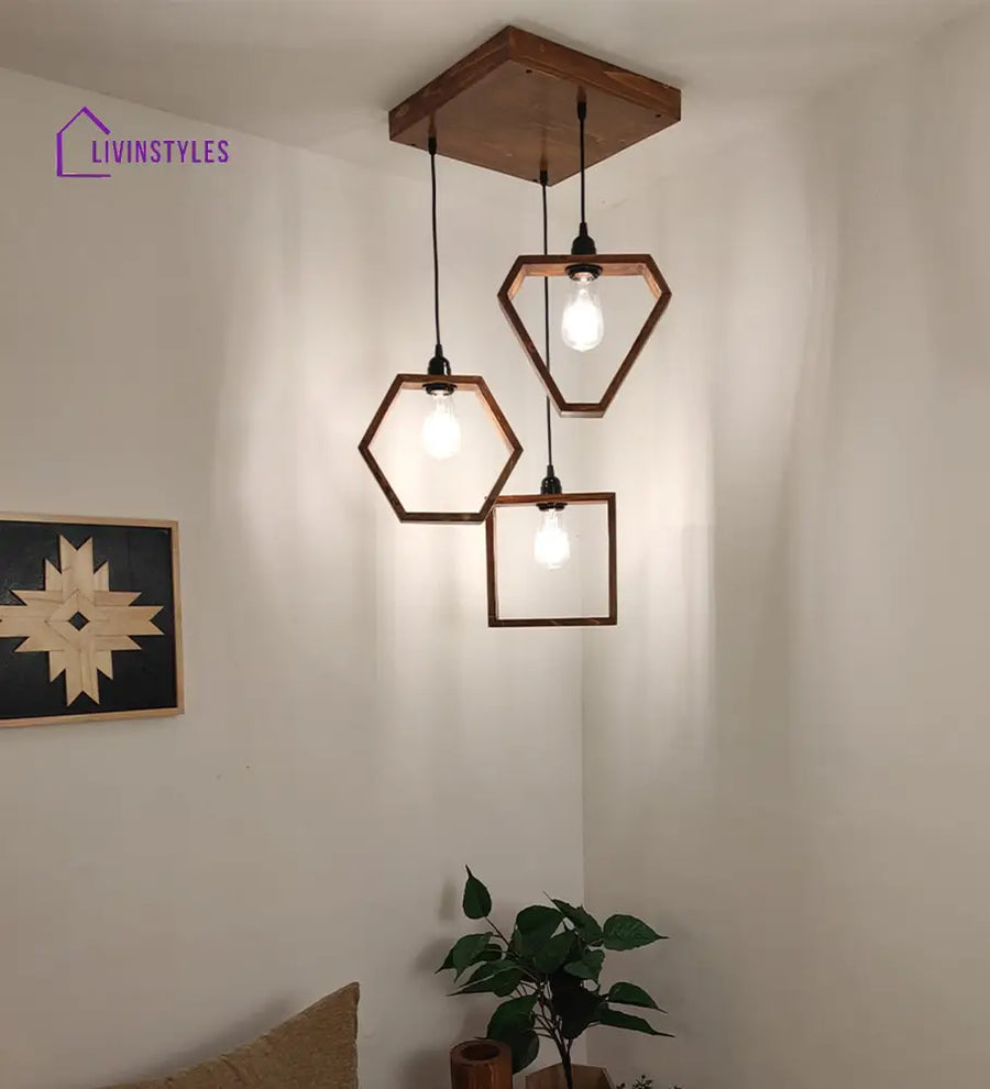 Clark Brown Cluster Hanging Lamp Lamps