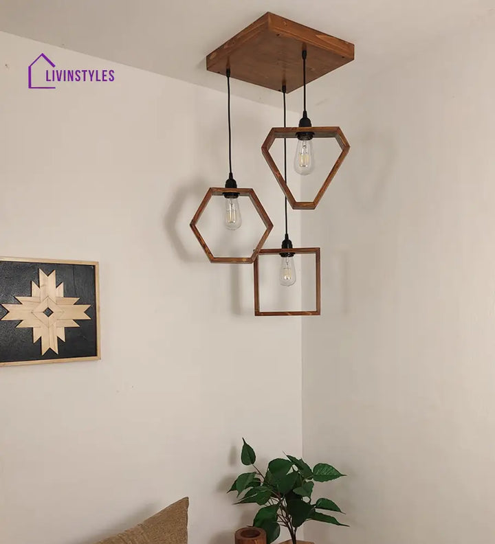 Clark Brown Cluster Hanging Lamp Lamps