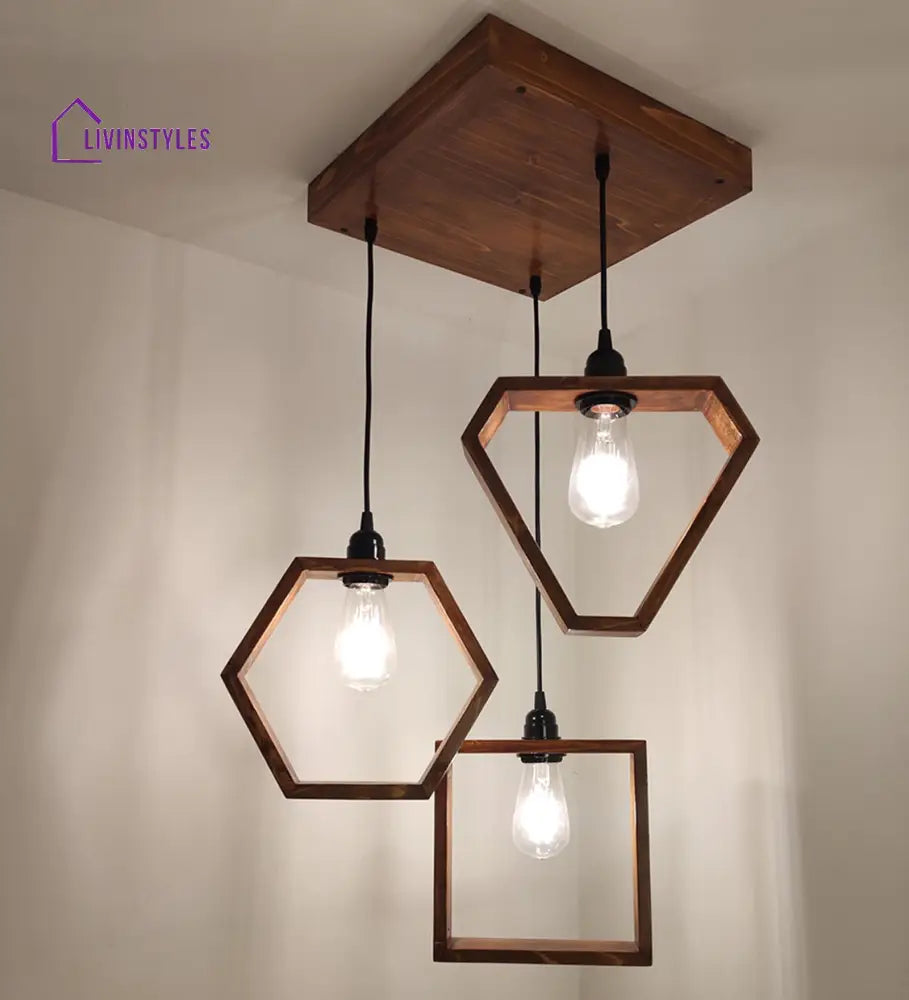 Clark Brown Cluster Hanging Lamp Lamps