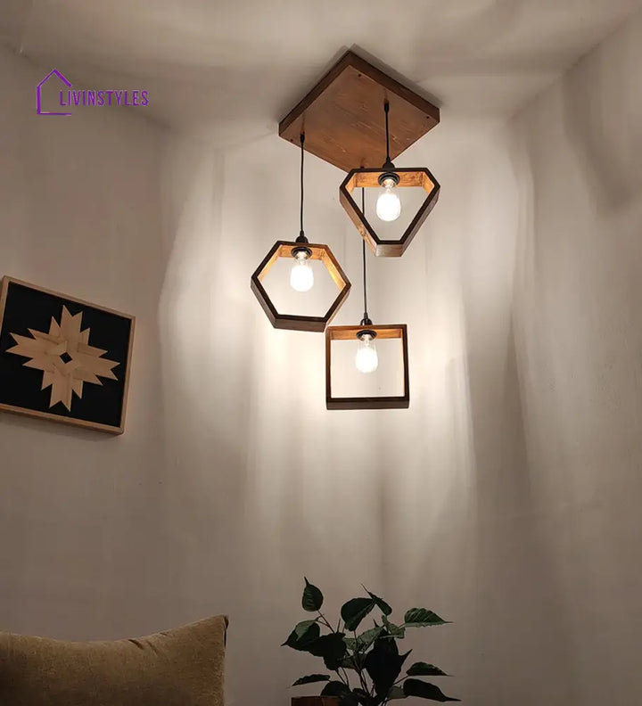 Clark Brown Cluster Hanging Lamp Lamps