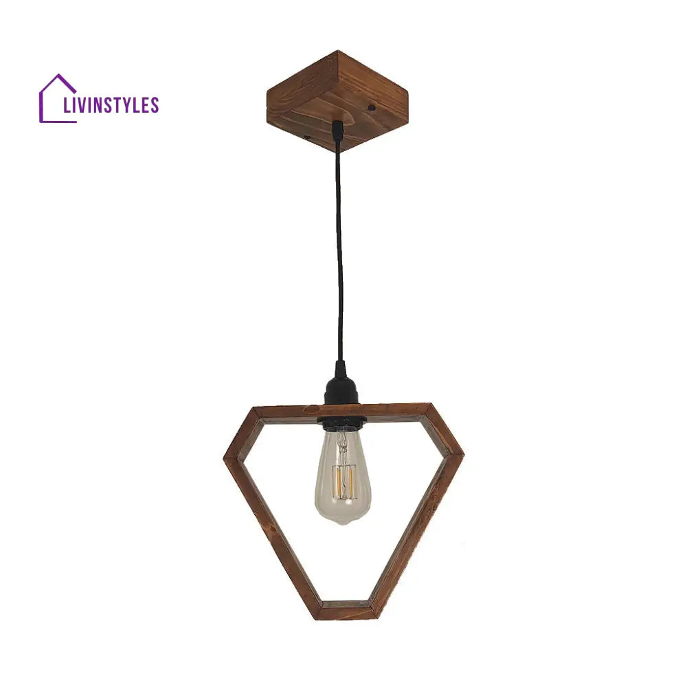 Clark Brown Wooden Single Hanging Lamp Lamps