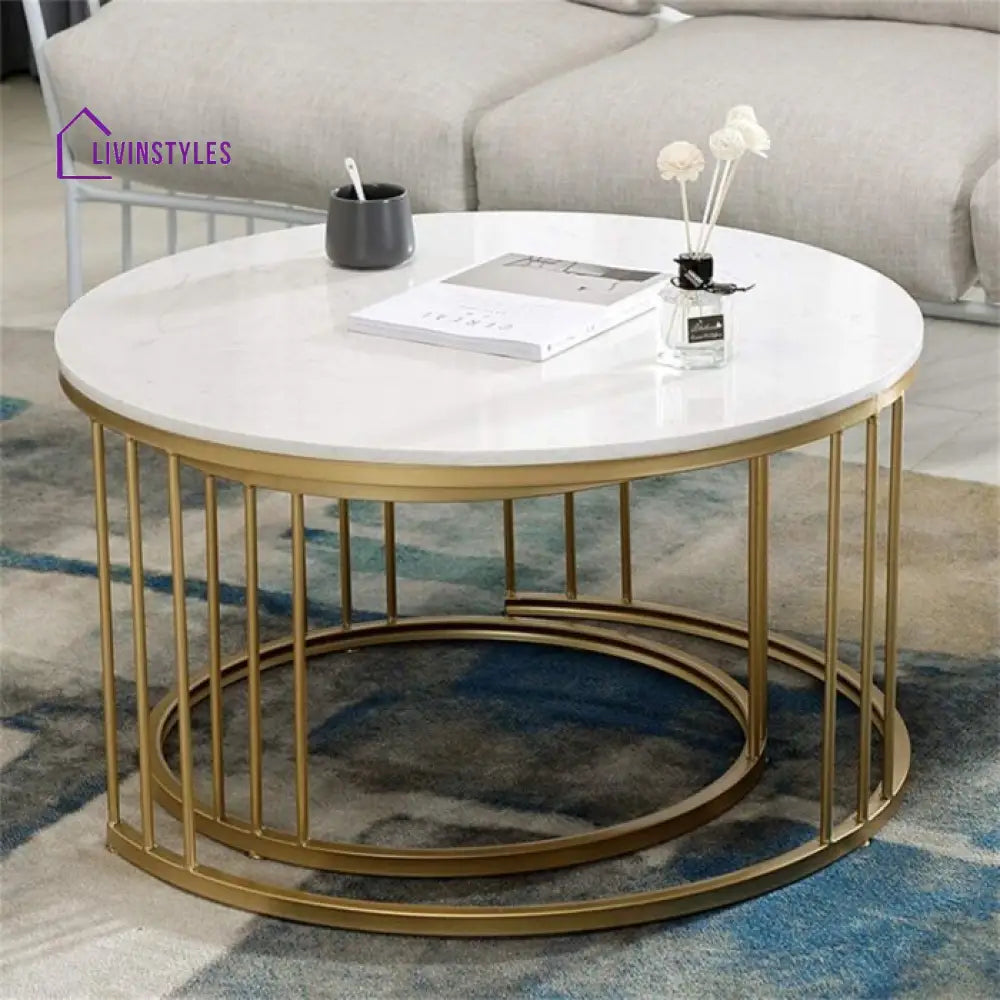 Classic Tethered Metallic Premium Table Set of 2 Table