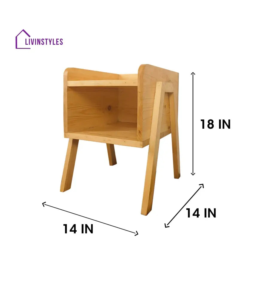 Clement Solid Wood End Table Furniture