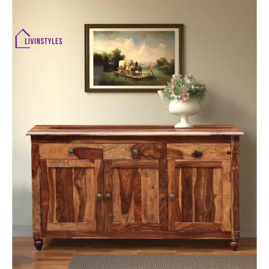 Colorado Sideboard With Three Drawer And (Standard Honey Finish)