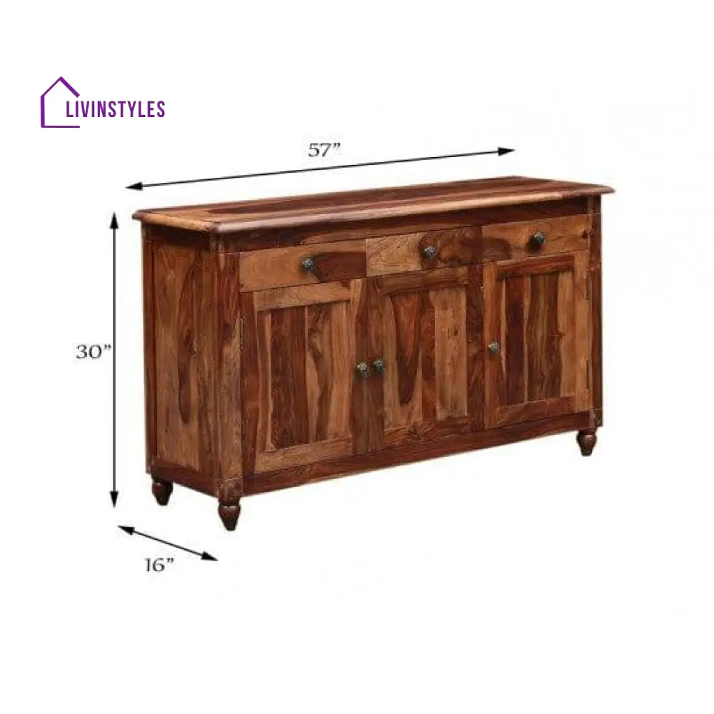 Colorado Sideboard With Three Drawer And (Standard Honey Finish)