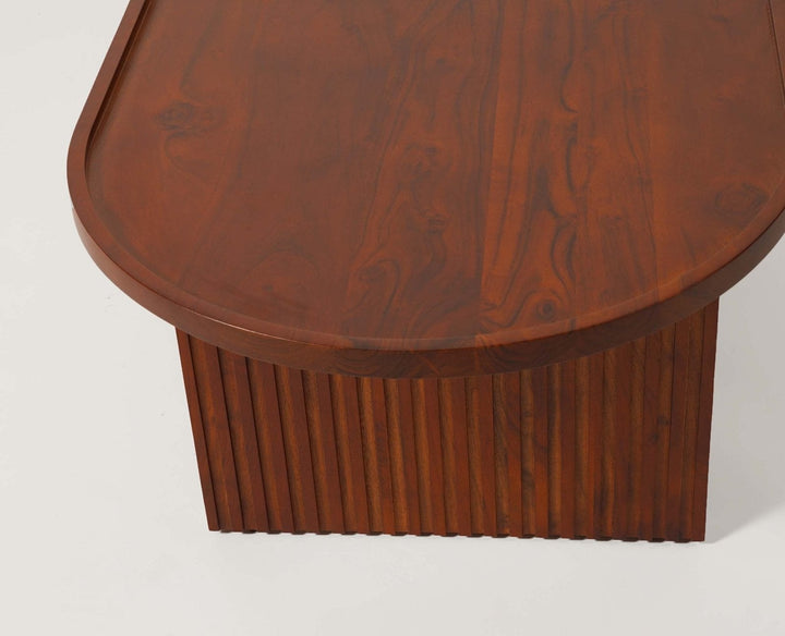 Arina Solid Wood Oval Coffee Table