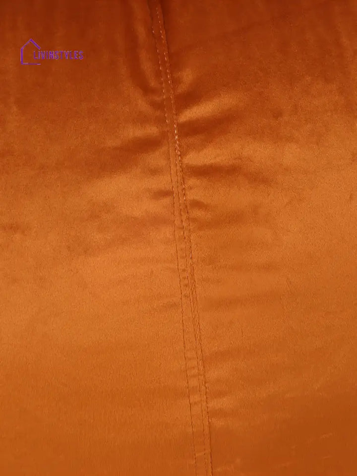 Copper-Coloured Velvet Bean Bag Cover