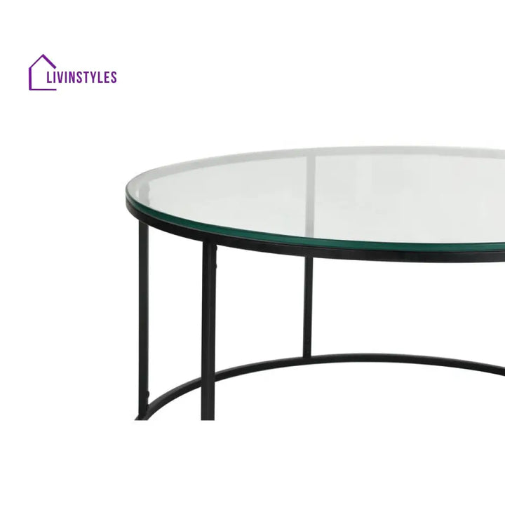 Crest Metal Coffee Table For Living Room