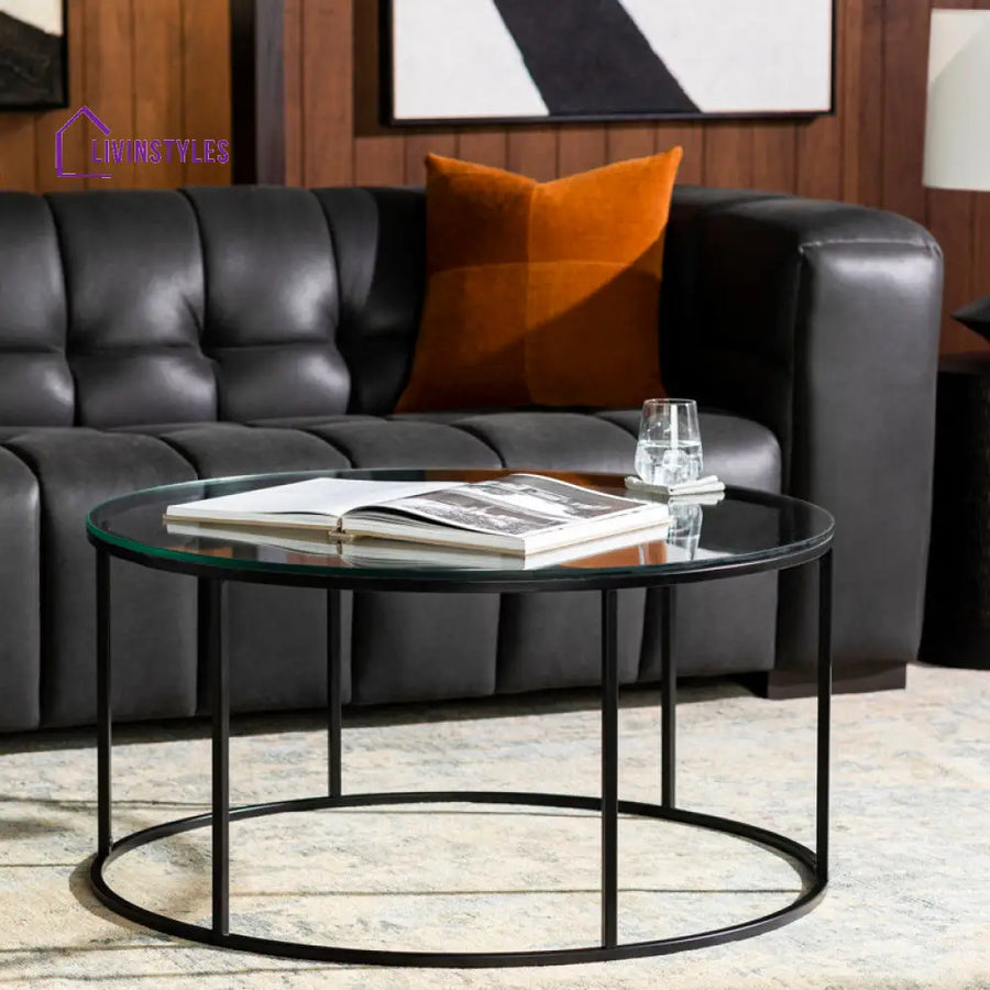 Crest Metal Coffee Table For Living Room