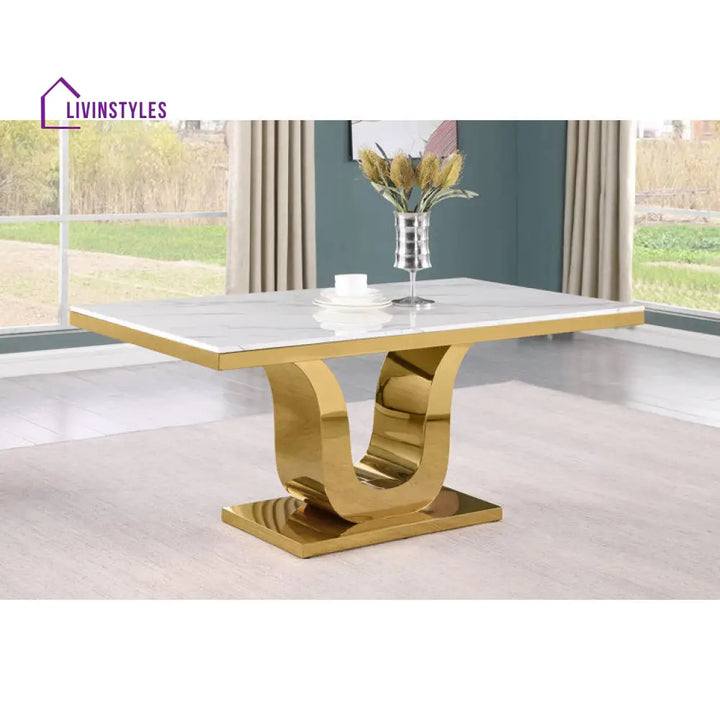 Crest Stainless Steel Dining Table Set