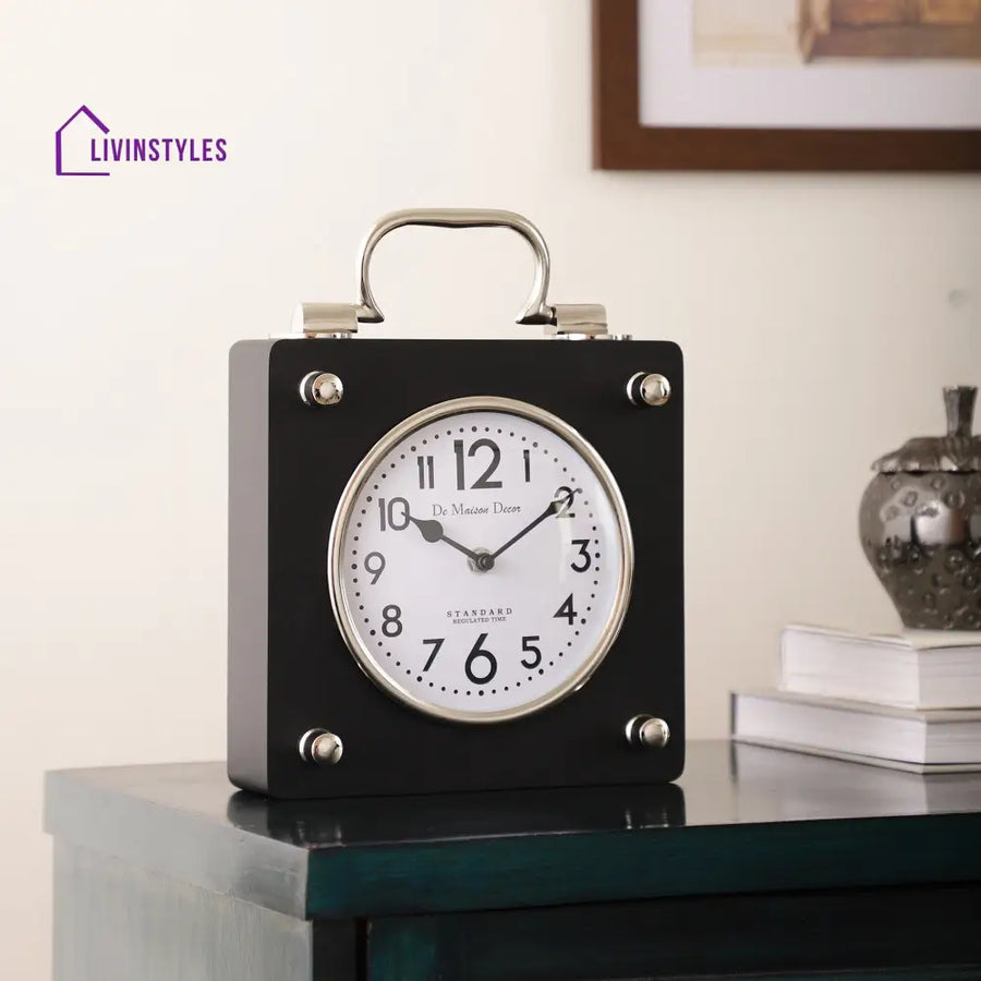 Cubekeeper Clock Silver Table Clock