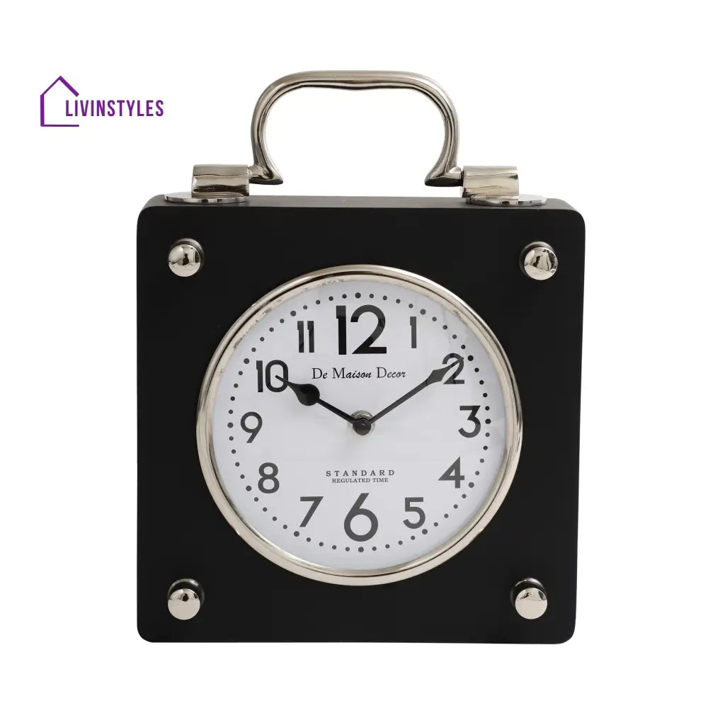 Cubekeeper Clock Silver Table Clock