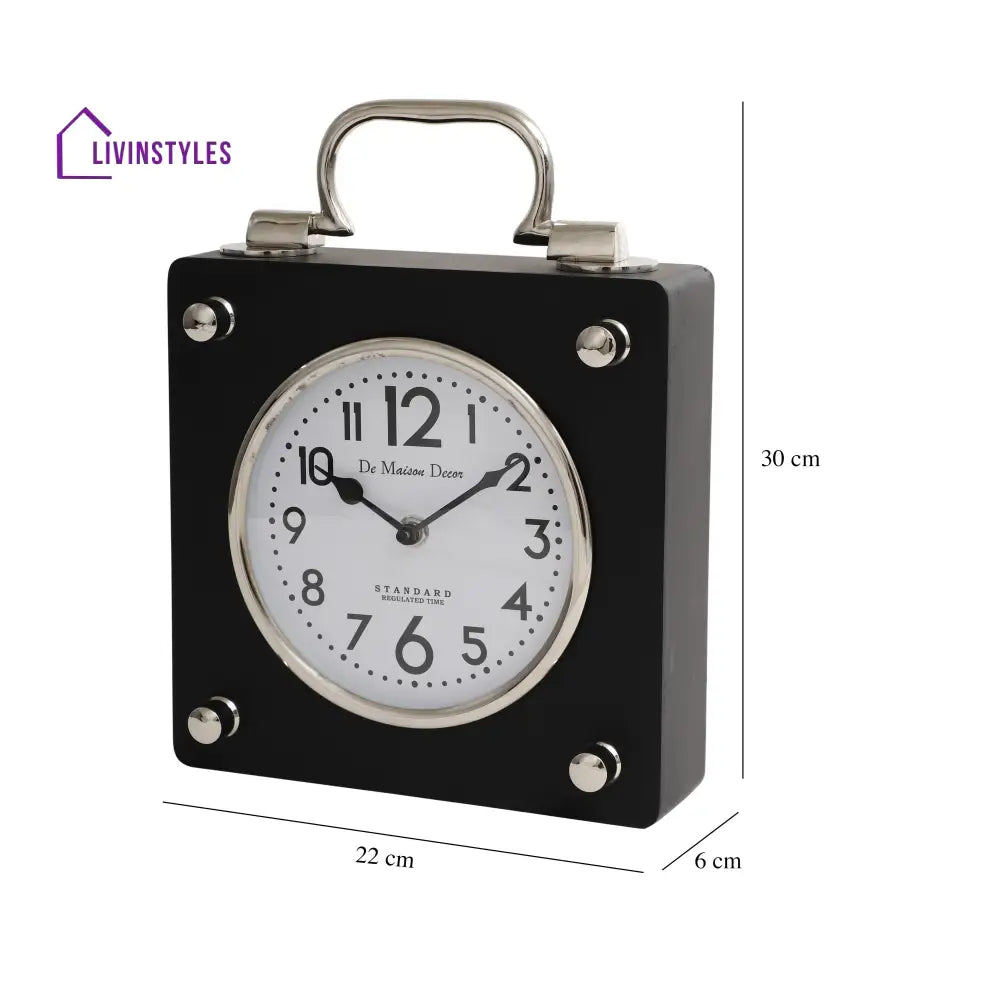 Cubekeeper Clock Silver Table Clock