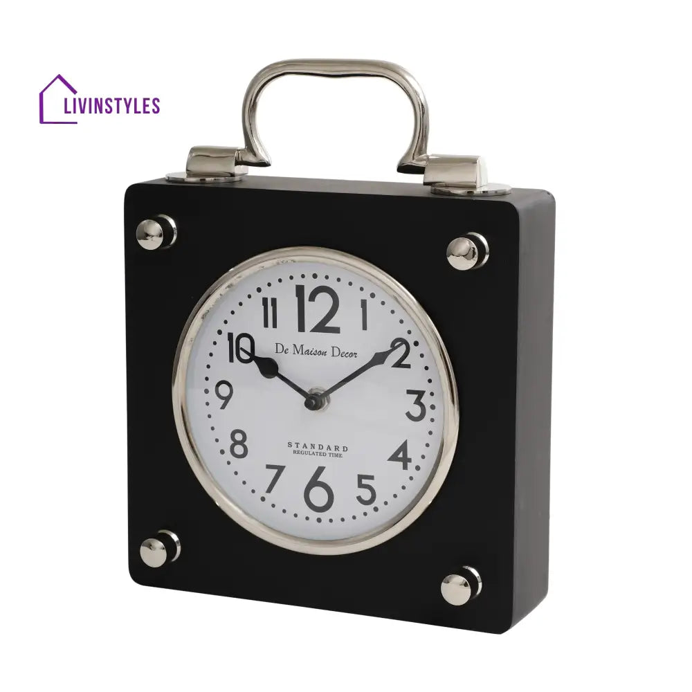 Cubekeeper Clock Silver Table Clock