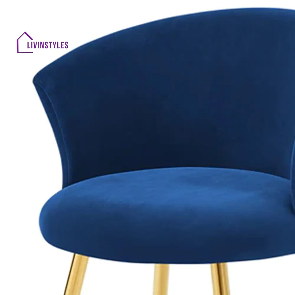 Curvy Back Velvet Chair Cream Furniture