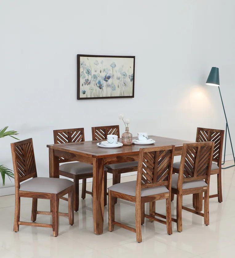 Fable Sheesham Wood 6 Seater Dining Set