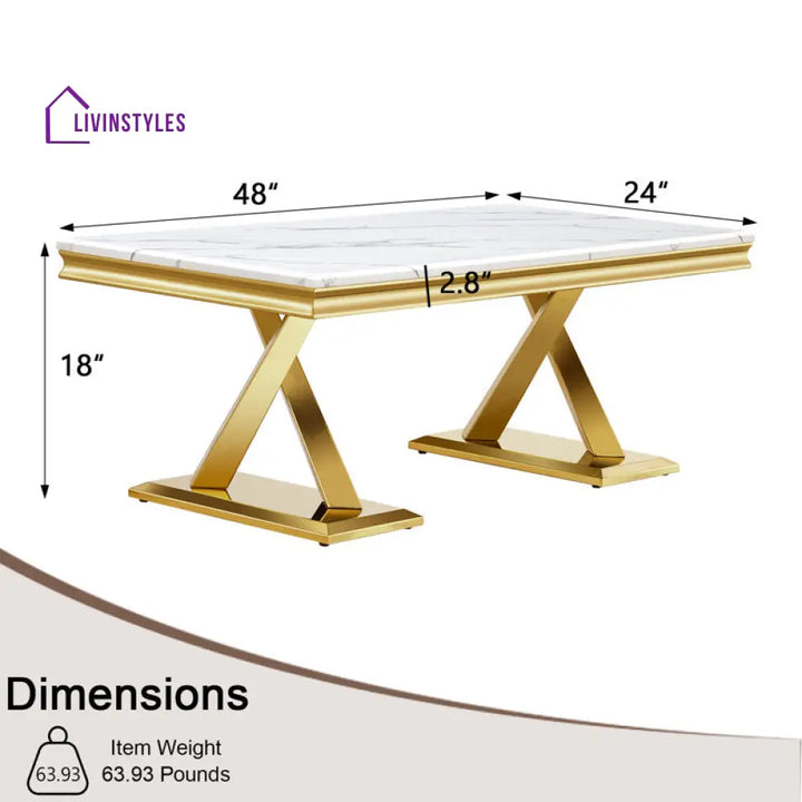 Daksh Metal Coffee Table For Living Room