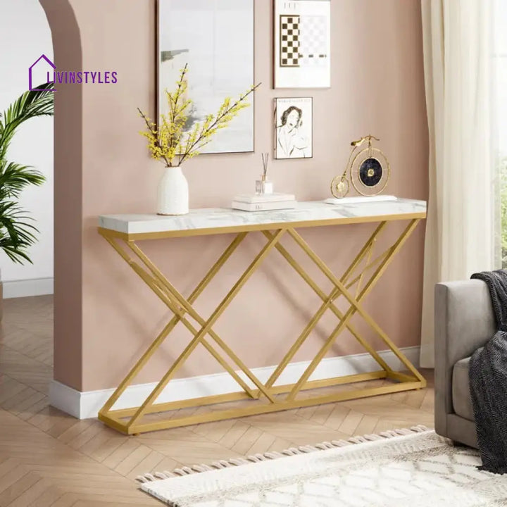 Daksha Metal Console Table