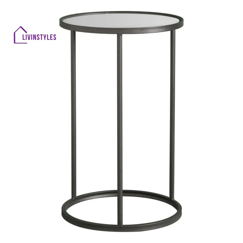 Daniel Metal And Glass Top Side Table