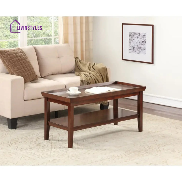 Darshan Solid Wood Coffee Table For Living Room