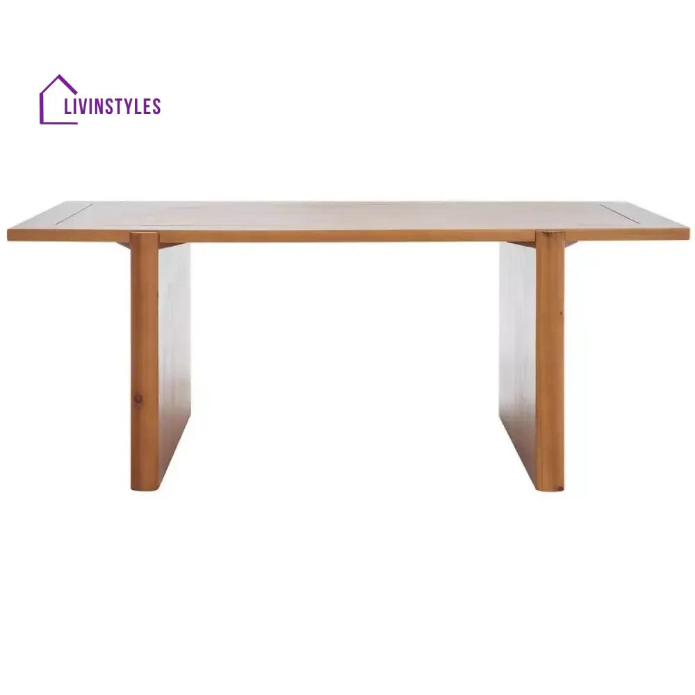 Darvina Sheesham Wood Rectangle Shape Coffee Table for Living Room