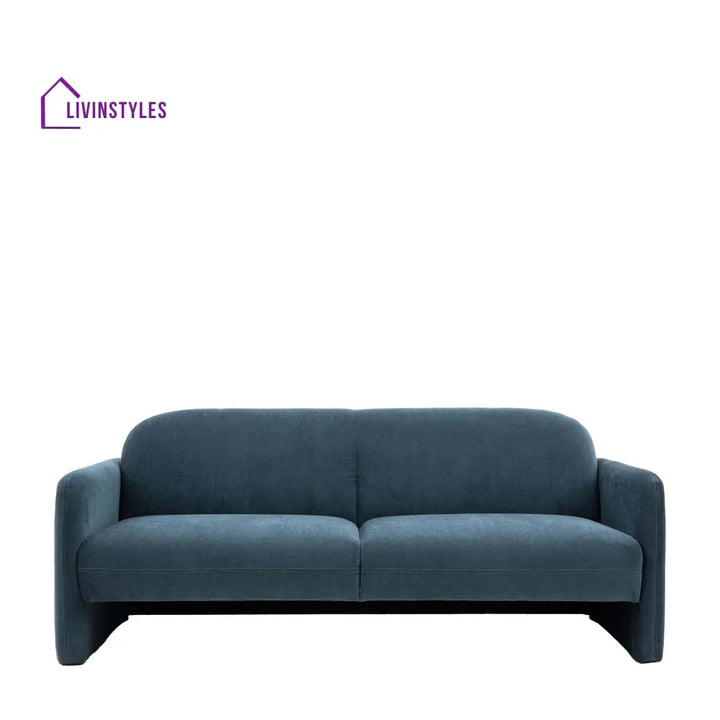 David 3 Seater Sofa Dusty Blue Living