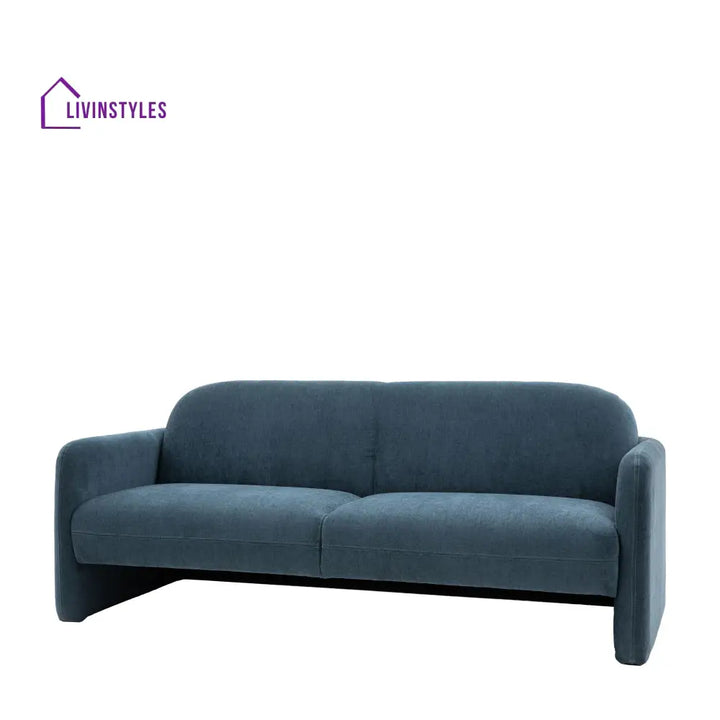 David 3 Seater Sofa Dusty Blue Living