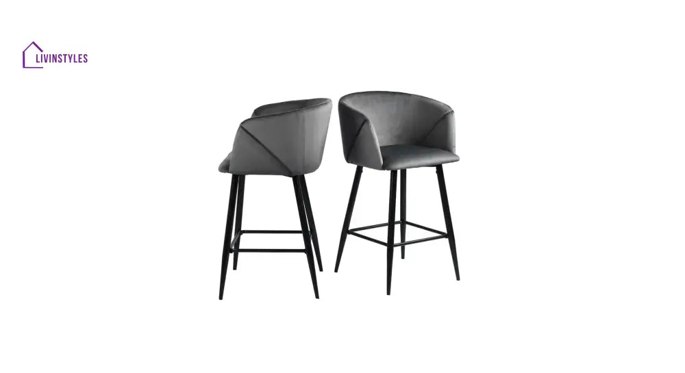 Grey Color Clea Counter Stool Set Of-1