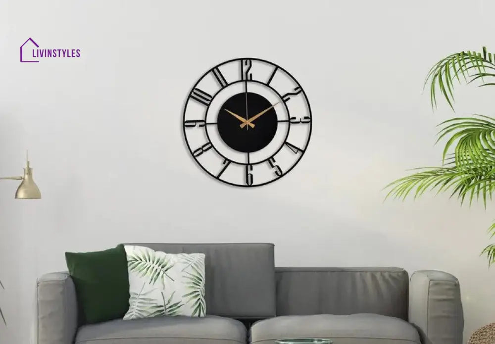 Designer Number Metal Wall clock