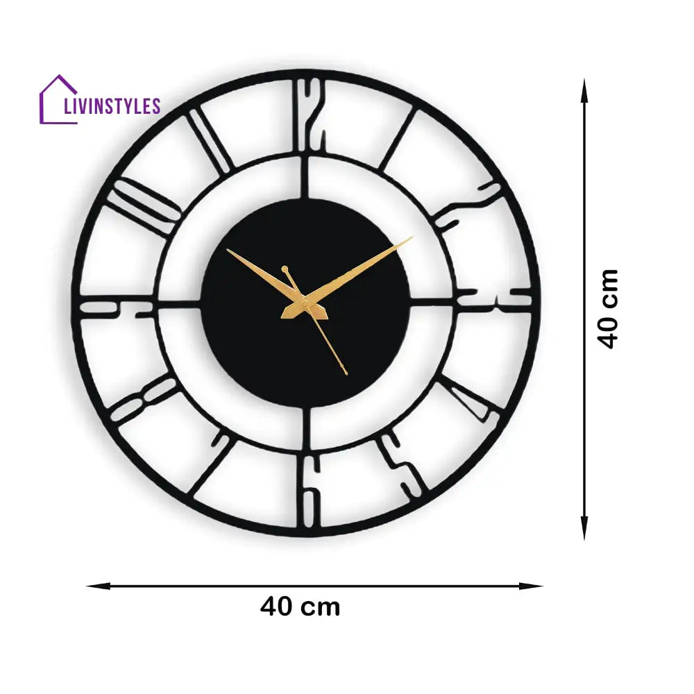 Designer Number Metal Wall clock