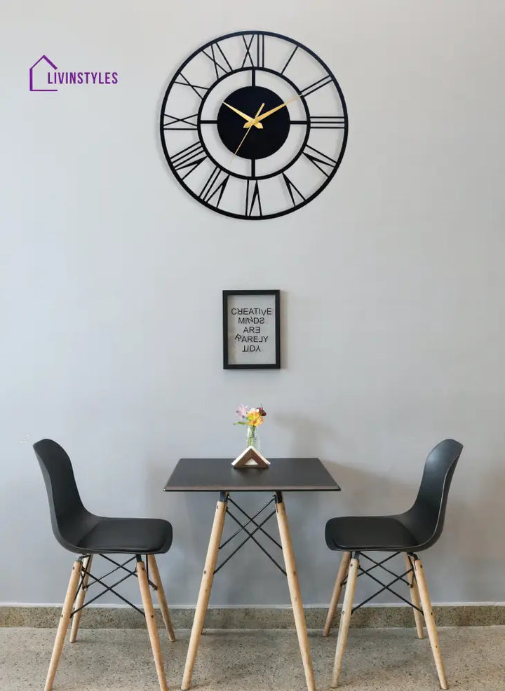 DESIGNER ROMAN METAL WALL CLOCK