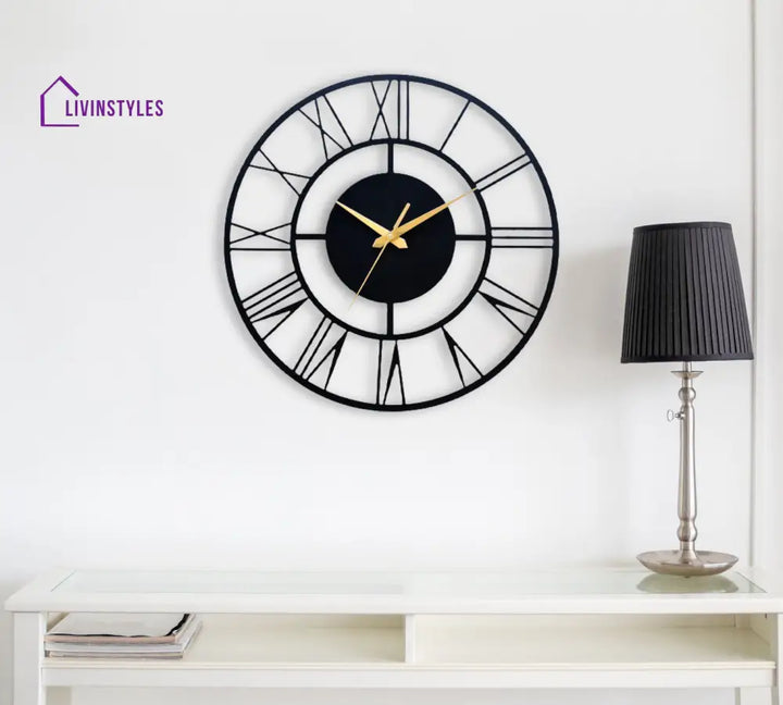 DESIGNER ROMAN METAL WALL CLOCK 40 CM