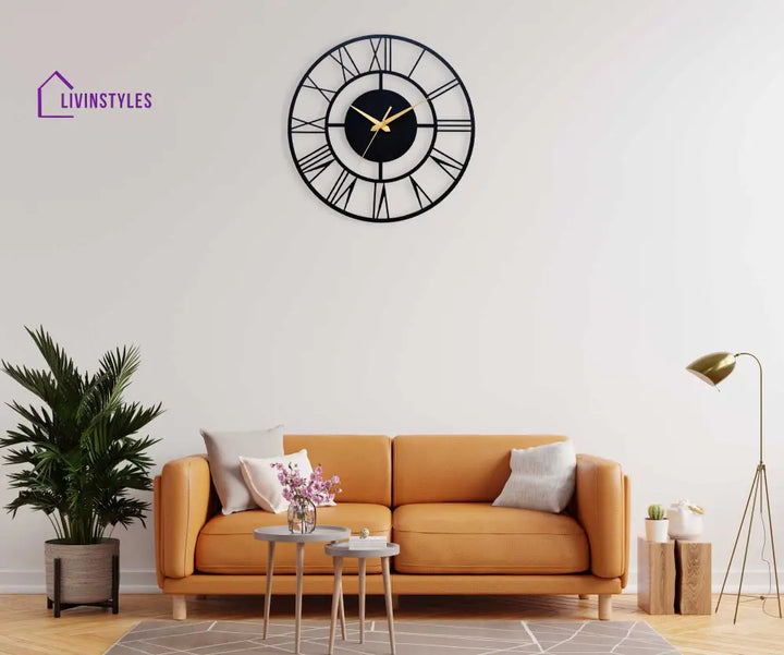 DESIGNER ROMAN METAL WALL CLOCK 50 CM