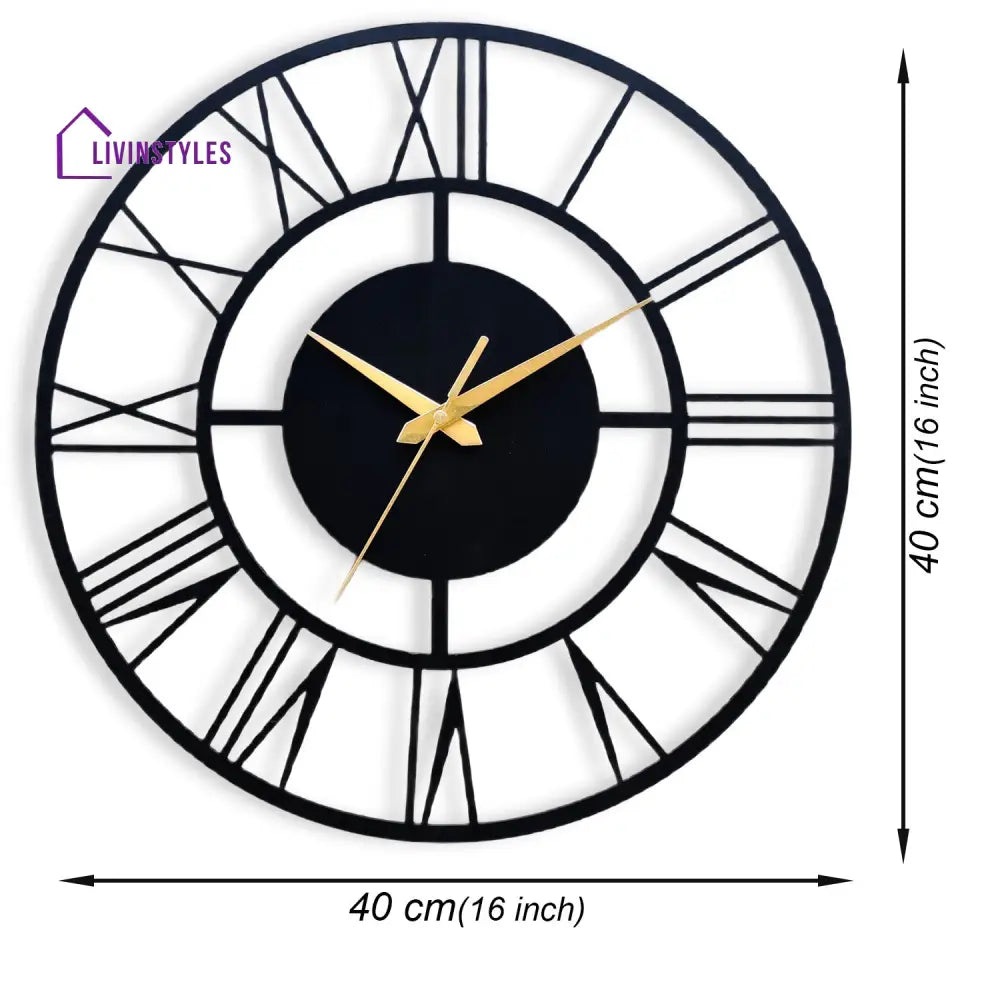 DESIGNER ROMAN METAL WALL CLOCK